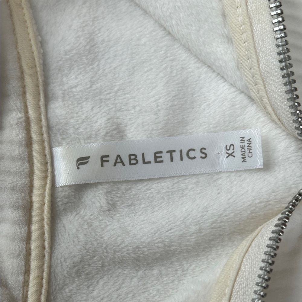 Fabletics Cream Quarter-Zip Pullover - image 2